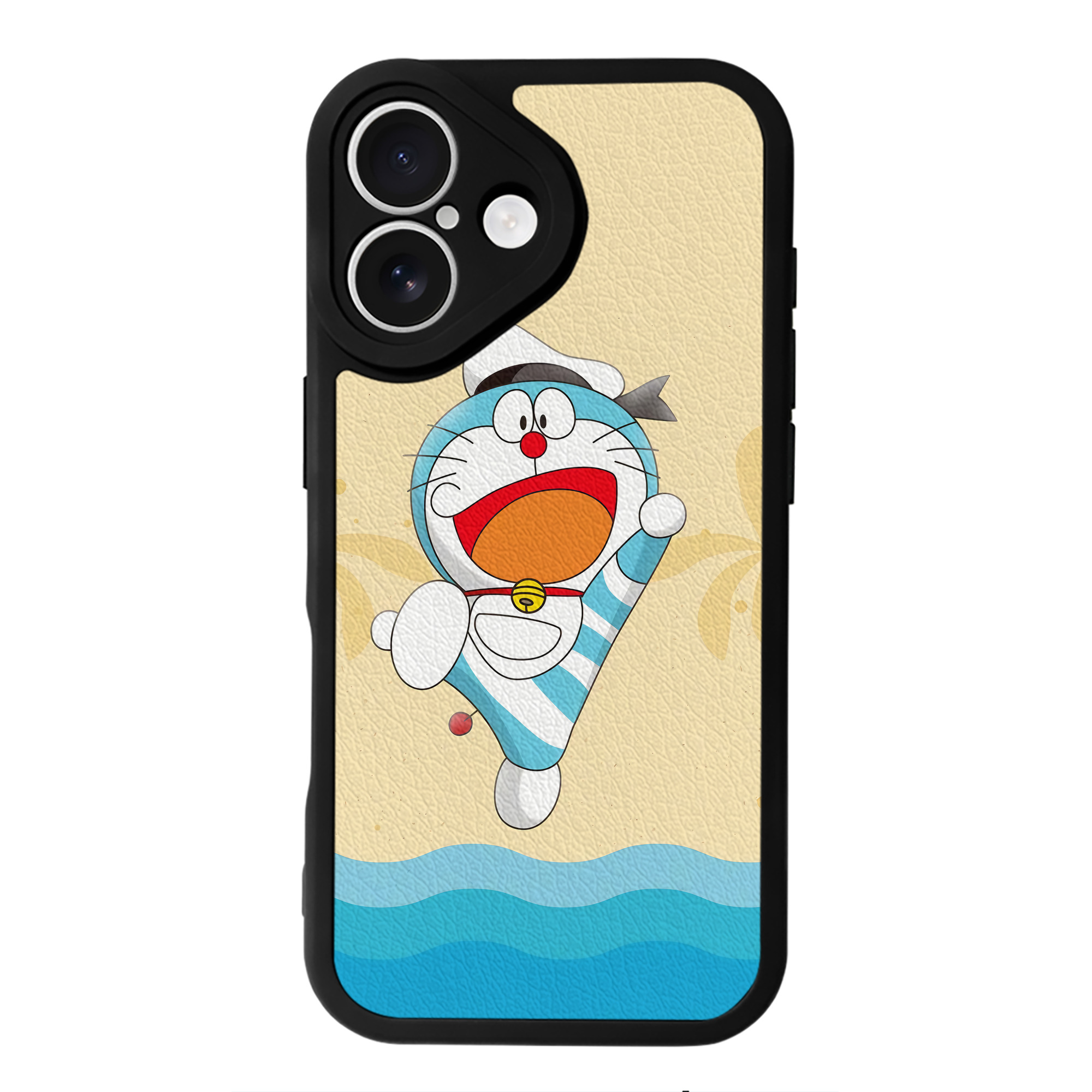 （画像用） ドラえもん Doraemon 【iPhone 16シリーズ対応】シリコンスマホケース（レザー調） 材質：シリコン